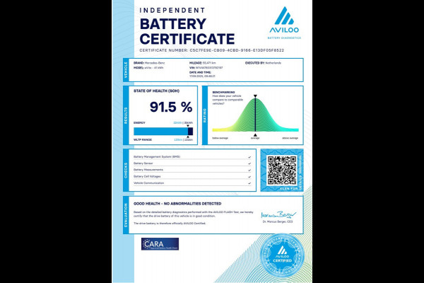 Mercedes-Benz eVito Lang 41 kWh Airco/Camera SOH 91,5% 11-2020