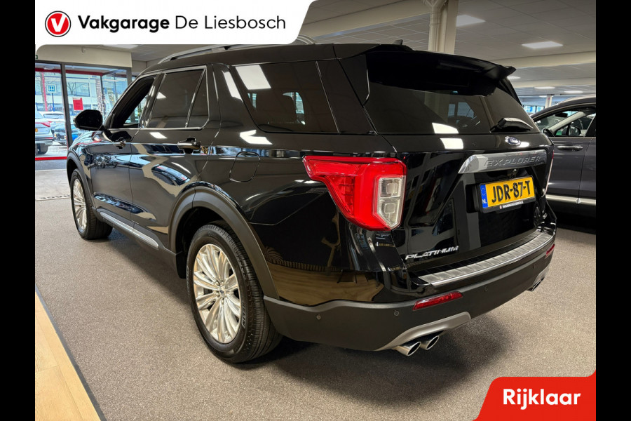 Ford Explorer 3.0 V6 EcoBoost PHEV Platinum 7 persoons / 360 camera / stoel verwarming + koeling / Panorama