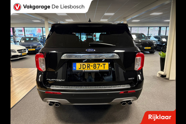Ford Explorer 3.0 V6 EcoBoost PHEV Platinum 7 persoons / 360 camera / stoel verwarming + koeling / Panorama