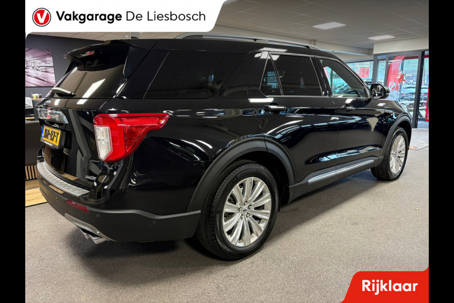 Ford Explorer 3.0 V6 EcoBoost PHEV Platinum 7 persoons / 360 camera / stoel verwarming + koeling / Panorama