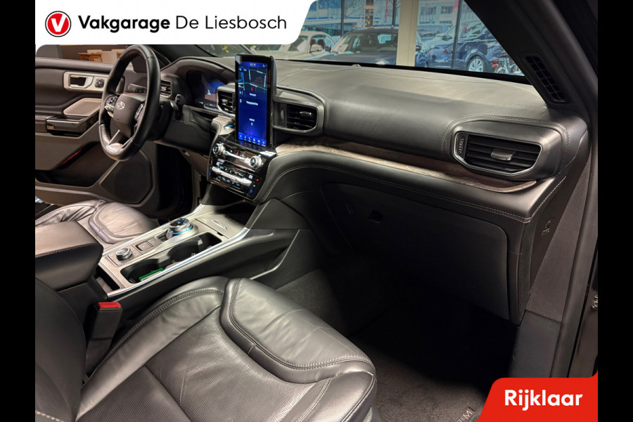 Ford Explorer 3.0 V6 EcoBoost PHEV Platinum 7 persoons / 360 camera / stoel verwarming + koeling / Panorama