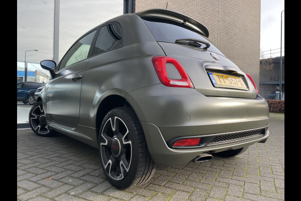 Fiat 500 0.9 TwinAir Turbo Sport Mat Groen Airco -  Cruise control - Bluetooth - Groot navigatiesysteem - Mistlampen voor - Licht metalen velgen 16 inch - Start/stop systeem - Stuur leder - Stuur multifunctioneel - Centrale deurvergrendeling met afstandsbediening