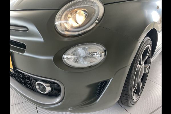 Fiat 500 0.9 TwinAir Turbo Sport Mat Groen Airco -  Cruise control - Bluetooth - Groot navigatiesysteem - Mistlampen voor - Licht metalen velgen 16 inch - Start/stop systeem - Stuur leder - Stuur multifunctioneel - Centrale deurvergrendeling met afstandsbediening