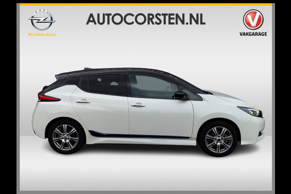 Nissan Leaf e+ 218pk 62kWh Soh 90% Leer Grootste ACCU Warmtepomp Trekhaak Business Executive Ecc Bose®-Hifi Apple Carplay Android Auto Adap. 360°Camera Stoel+Stuurverwarming Led Two-Tone lak 1e Eigenaar Origineel Nederlandse Auto