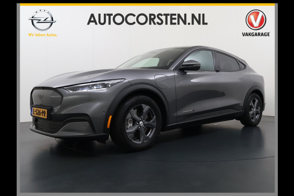 Ford Mustang Mach-E Extended RWD 98 kWh SOH 94% 294pk Pano-Dak Leer+8-weg-Elektr+Verwarmd+Geheugen 360-Camera Bang&Olufsen-HiFi Elektr.Achter Keyless Smartphone-key Dual-Ecc Ford-pass-Connect/Entry Speed-Assist Active-Breaking Blind-Spot-warning Driver-Alerd AB+  LMv LED-Lamp-v+a € 59.000 nieuw Orig.Nederlandse Auto 1e Eigenaar WLTP 610km
