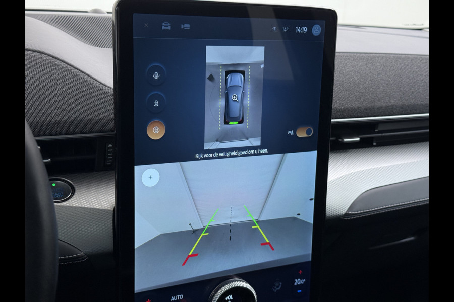 Ford Mustang Mach-E Extended RWD 98 kWh SOH 94% 294pk Pano-Dak Leer+8-weg-Elektr+Verwarmd+Geheugen 360-Camera Bang&Olufsen-HiFi Elektr.Achter Keyless Smartphone-key Dual-Ecc Ford-pass-Connect/Entry Speed-Assist Active-Breaking Blind-Spot-warning Driver-Alerd AB+  LMv LED-Lamp-v+a € 59.000 nieuw Orig.Nederlandse Auto 1e Eigenaar WLTP 610km