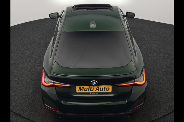 BMW 4 Serie Gran Coupé 430i M Sport 245pk Dealer O.H Sanremo Green | Panodak | Lederen Competition Stoelen Memory & Verwarmd | Adaptive Onderstel | 360 Camera | Harman & Kardon | 19" L.M | Carbon | Apple Carplay | Navigatie | Blis | Virtual | DAB |
