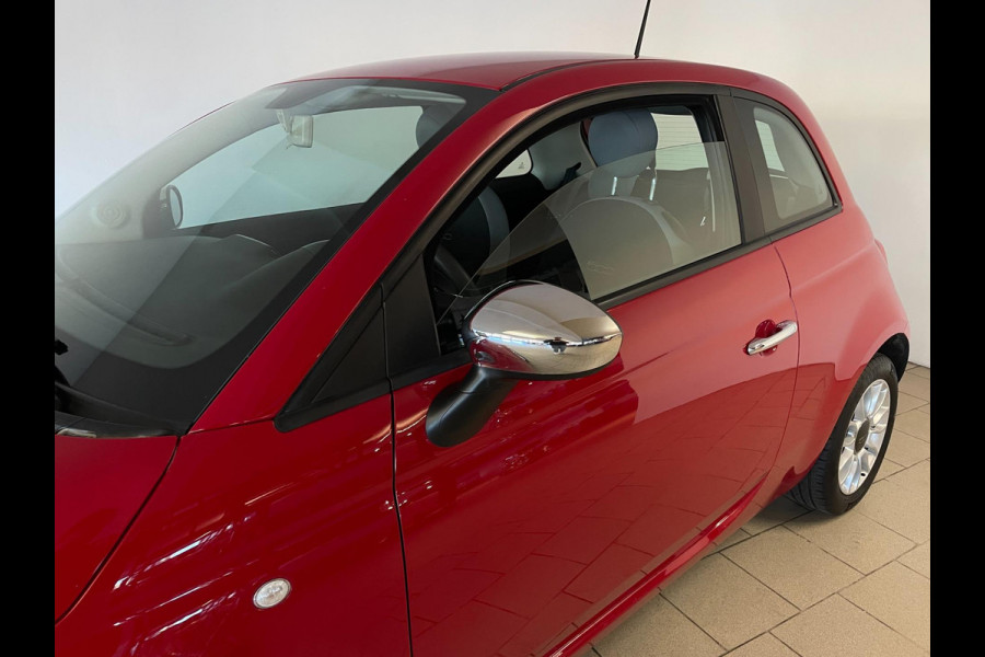 Fiat 500 1.0 TwinAir PopStar AIRCO ELEK RAMEN CHROOM SPIEGELS CENT VERG VELGEN LAGE KM STAND ZEER NETTE AUTO