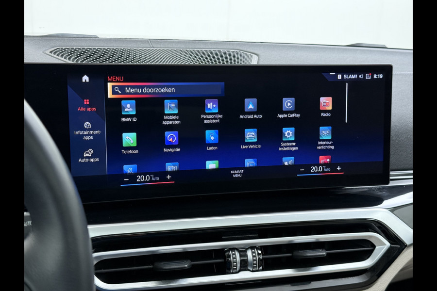 BMW i4 eDrive40 340pk High Executive 84kWh SOH 99% Pano-Dak/Hefdak SportSt+Leer+(Stuur+)Verwarmd 360°Camera Adaptive-Cruise+s&go Park-A Semi-Autopilot Drive-Assist-pro Active-Guard-Plus Elektr.Achterklep Draadl-Lader BAS ESP BMW Individual interieurlijsten Pianolak schwarz BMW Individual Exterieur Line Aluminium satiniert BMW Copilot-pack Dodehoekdetectie/correctie, Kruisend-verkeer-Detectie, rijstrooksensor met correctie, rondomzicht camera, uitwijk assistent) 0-100 5,6 sec. 1600kg trekvermogen! € 73.000 nieuw