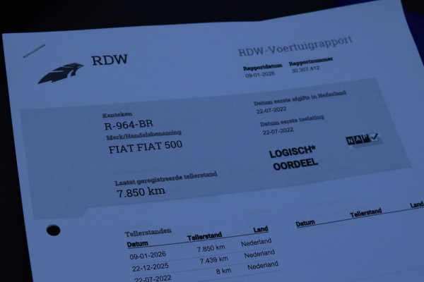 Fiat 500C 1.0 Hybrid Dolcevita|Luxe|Carplay|Unieke km!