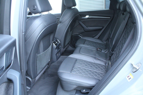 Audi Q5 2.0 TFSI 252pk quattro Sport S Line Black Edition Panoramadak Clima Cruise Navi Camera B&O Leder LMV Trekhaak 2400kg