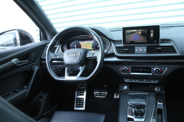 Audi Q5 2.0 TFSI 252pk quattro Sport S Line Black Edition Panoramadak Clima Cruise Navi Camera B&O Leder LMV Trekhaak 2400kg
