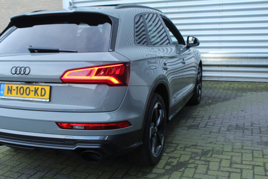 Audi Q5 2.0 TFSI 252pk quattro Sport S Line Black Edition Panoramadak Clima Cruise Navi Camera B&O Leder LMV Trekhaak 2400kg