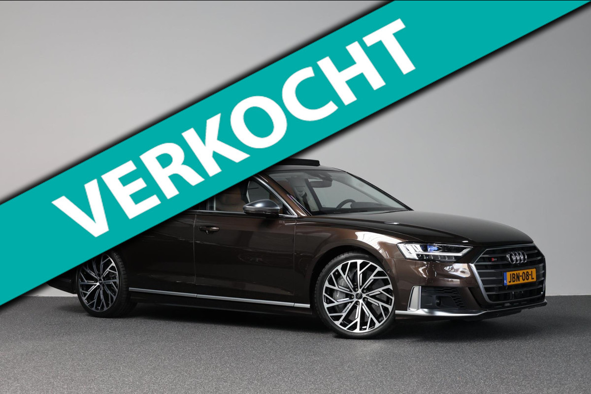 Audi S8 4.0 TFSI Quattro 571+PK BTW/ACHTERASBEST/KERAMISCH/B&O/SOFT/PANO/LEDER+MASSAGE/21" LMV/360 CAM/ACC/ECC/12 MND GARANTIE!