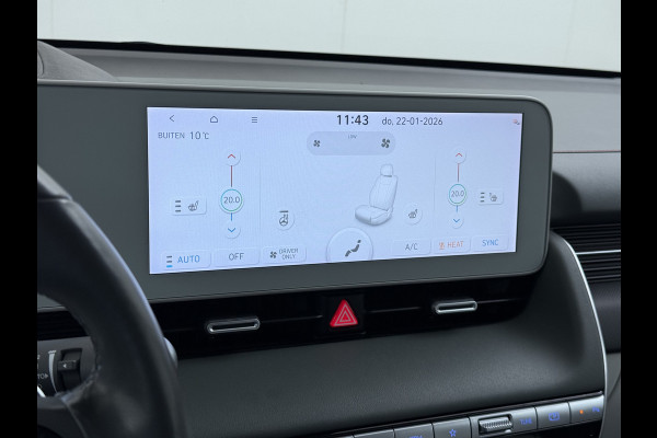 Hyundai IONIQ 5 58 kWh SOH 100% Leer 19"lm Camera Connect+ Warmtepomp Elektr.Stoelen+Stuur-Verwarmd Adaptive-Cruise- Head-up display Bose-HiFi N LED-v/a Blindspot Dodehoekass Grootlicht-assistent Subwoofer Ecall 800V Systeem V2L ondersteuning (3,6kw)