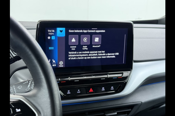 Volkswagen ID.4 SOH 92% Trekhaak Adap.Cruise Navi Ecc Apple Carplay Android Auto Stoel+Stuurverwarming Pdc Ecc DAB Smart Climate Comfort Pakket Rijstrooksensor Led Verwarmde Voorruit 1e Eigenaar Origineel Nederlandse Auto 55kWh pure € 42.000 nieuw!