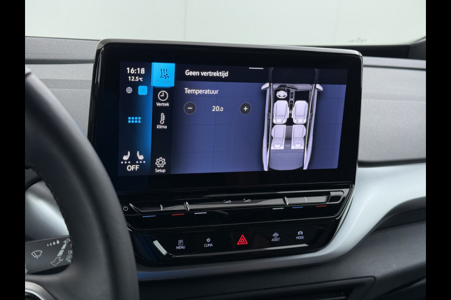 Volkswagen ID.4 204pk First 77kWh SOH 90% Leer/Alcantara Adap.Cruise Navi Ecc Camera Apple Carplay Android Pdc Lmv 20" Stoelverwarming Led Bordherkenning Voor-Klimatisering App-Connect  E-sound Front-Assist Origineel Nederlandse Auto Zeer Compleet 1e eigenaar