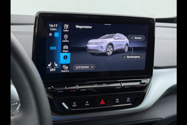Volkswagen ID.4 204pk First 77kWh SOH 90% Leer/Alcantara Adap.Cruise Navi Ecc Camera Apple Carplay Android Pdc Lmv 20" Stoelverwarming Led Bordherkenning Voor-Klimatisering App-Connect  E-sound Front-Assist Origineel Nederlandse Auto Zeer Compleet 1e eigenaar