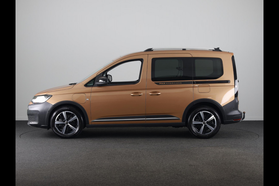 Volkswagen Caddy 1.5 TSI eHybride PAN Americana 115 pk Automaat (DSG) | Navigatie | Panoramadak | Trekhaak | Parkeersensoren (Park assist) | Achteruitrijcamera | LED koplampen | Adaptieve cruise control | Stoelverwarming |