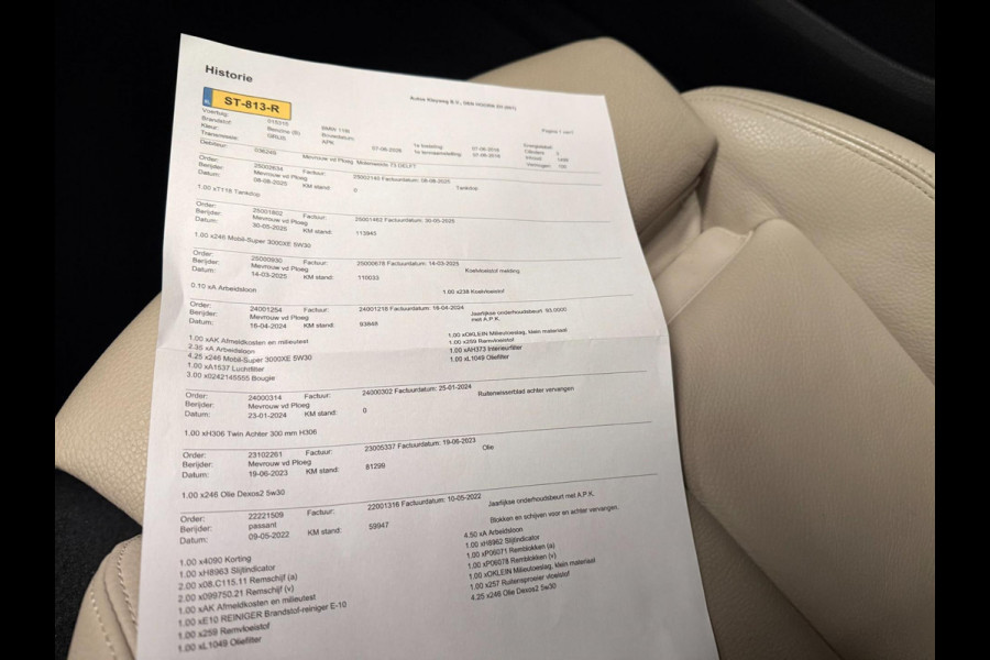 BMW 1-serie 118i M-SPORT NAVI/SCHUIFDAK/LED/DAB/LEDER/ECC/PDC/CRUISE///