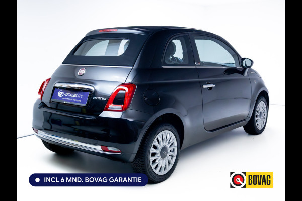 Fiat 500C Cabriolet 1.0 Hybrid Dolcevita Cruise control | Apple Carplay | Zomer en winterbanden Mistlampen voor, DAB, 15" lichtmetalen velgen, Climate control