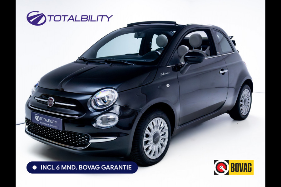 Fiat 500C Cabriolet 1.0 Hybrid Dolcevita Cruise control | Apple Carplay | Zomer en winterbanden Mistlampen voor, DAB, 15" lichtmetalen velgen, Climate control
