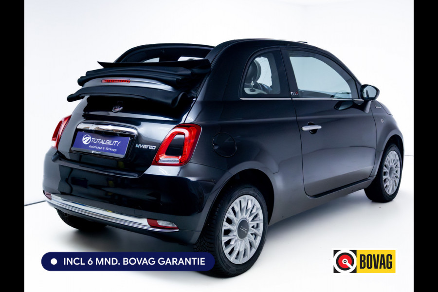 Fiat 500C Cabriolet 1.0 Hybrid Dolcevita Cruise control | Apple Carplay | Zomer en winterbanden Mistlampen voor, DAB, 15" lichtmetalen velgen, Climate control