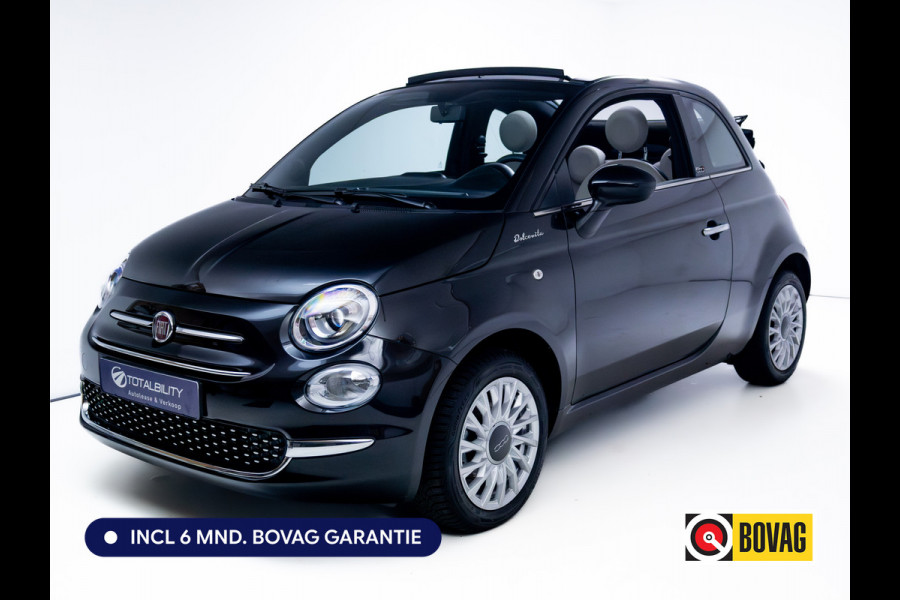 Fiat 500C Cabriolet 1.0 Hybrid Dolcevita Cruise control | Apple Carplay | Zomer en winterbanden Mistlampen voor, DAB, 15" lichtmetalen velgen, Climate control