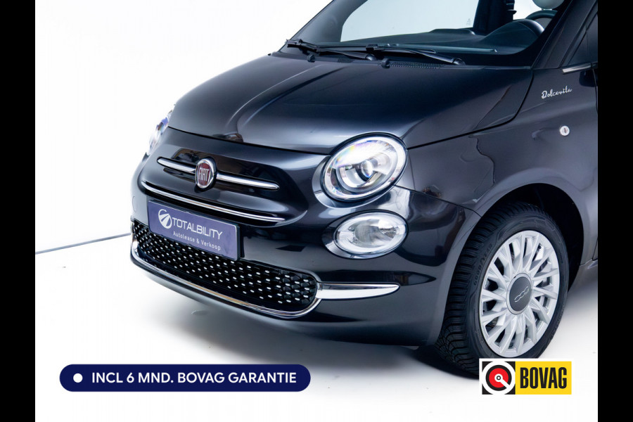Fiat 500C Cabriolet 1.0 Hybrid Dolcevita Cruise control | Apple Carplay | Zomer en winterbanden Mistlampen voor, DAB, 15" lichtmetalen velgen, Climate control