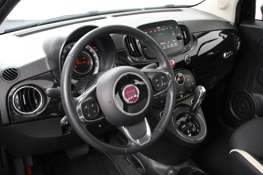 Fiat 500 1.2 Lounge Automaat | Navigatie | Lederen bekleding | Climate Control | Cruise Control | Parkeer Sensoren | Lichtmetalen velgen