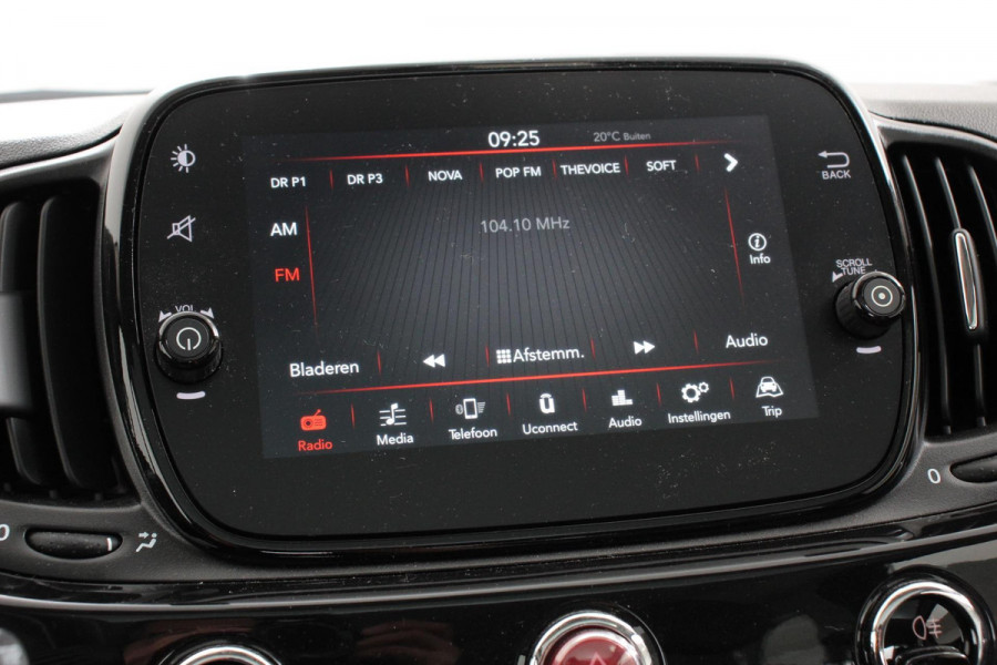 Fiat 500 1.2 Lounge Automaat | Navigatie | Lederen bekleding | Climate Control | Cruise Control | Parkeer Sensoren | Lichtmetalen velgen
