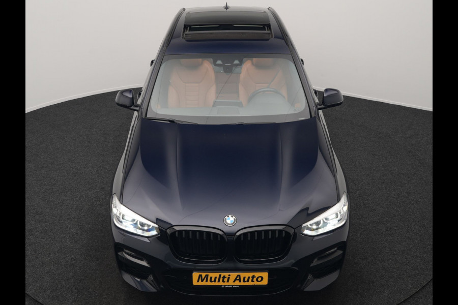 BMW X3 xDrive30e M Sport Plug In Hybrid 293pk Dealer O.H. PHEV | Panodak | Sfeerverlichting | Lederen Sportstoelen Memory & Verwarmd | Stuur Verwarmd | Apple Carplay | Keyless | Cruise Control | Navigatie | DAB | 19"L.M |