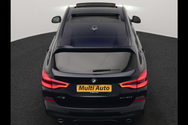 BMW X3 xDrive30e M Sport Plug In Hybrid 293pk Dealer O.H. PHEV | Panodak | Sfeerverlichting | Lederen Sportstoelen Memory & Verwarmd | Stuur Verwarmd | Apple Carplay | Keyless | Cruise Control | Navigatie | DAB | 19"L.M |