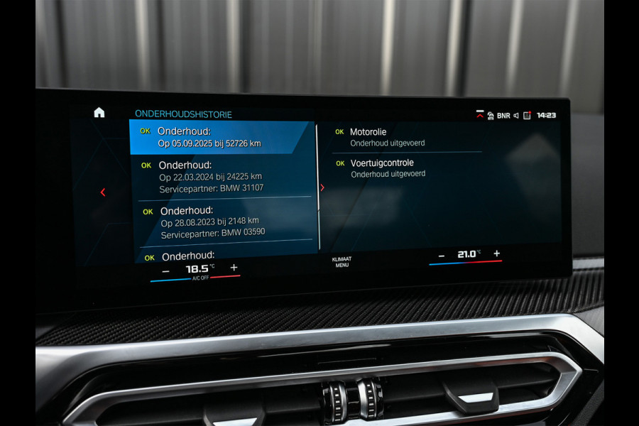 BMW 3 Serie M3 xDrive Competition · NL Auto · Harman Kardon · Memory seats · Carbon interieur delen · Ambiance sfeer verlichting