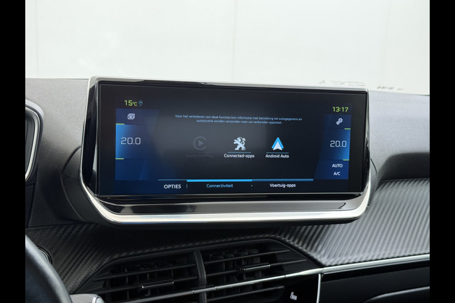 Peugeot e-208 EV Allure Première 50kWh SOH 89% Navi Ecc Stoelverwarming 360°Camera Apple Carplay Android Auto Cruise Control Pdc Led Lmv 16" Privacy Glas DAB+ Keyless Rijstrooksensor 1e Eigenaar Origineel Nederlandse Auto Dealeronderhouden