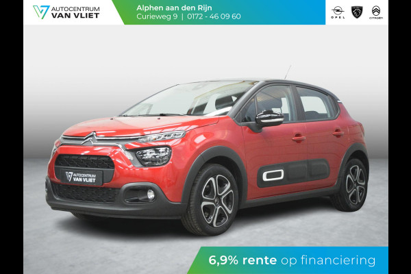 Citroën C3 1.2 PureTech Feel | CRUISECONTROL | CARPLAY | E.C.C. | ZWART DAK |