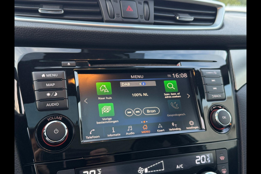 Nissan QASHQAI 1.3 DIG-T Tekna + 360 CAMERA / CARPLAY / LEDER / STOELVERW. / ECC / PDC / VOORRUIT VERW. / LED / ELEKTR VERST STOEL