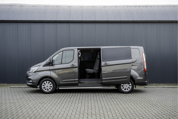 Ford Transit Custom 2.0 TDCI L2H1 Limited DC | 170 PK | 5-Zits | Automaat | CarPlay | Navi | Camera | Zijschuifdeur R + L | LED | Cruise