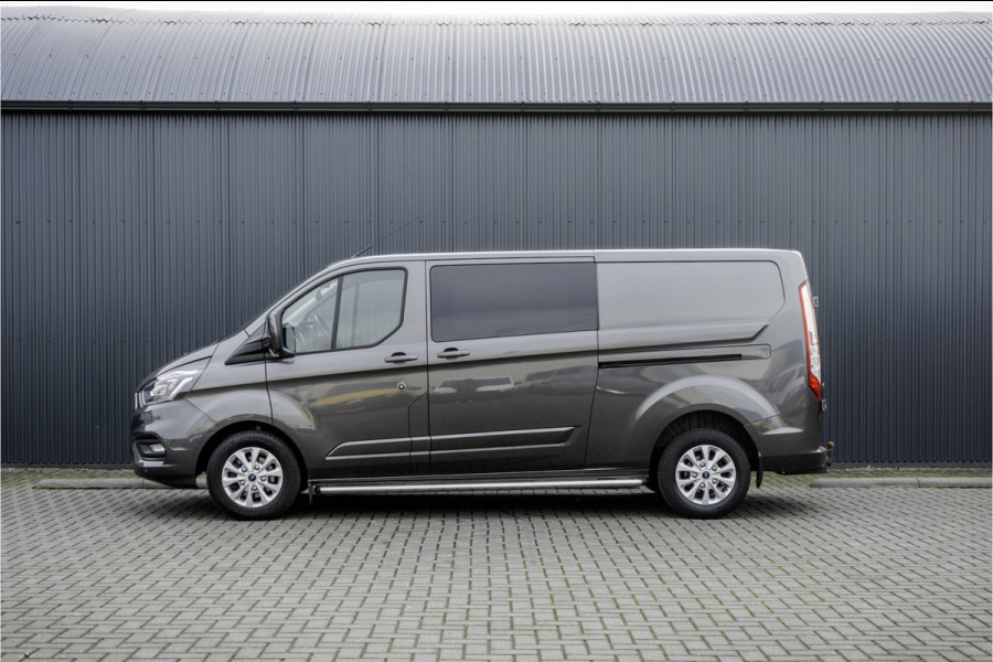 Ford Transit Custom 2.0 TDCI L2H1 Limited DC | 170 PK | 5-Zits | Automaat | CarPlay | Navi | Camera | Zijschuifdeur R + L | LED | Cruise
