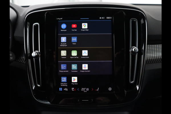 Volvo XC40 Recharge P8 AWD R Design | Stoel & stuurverwarming | Harman/Kardon | Adaptive cruise | Carplay | Navigatie | Keyless | Leder/Alcantara | Parkeerhulp | Full LED