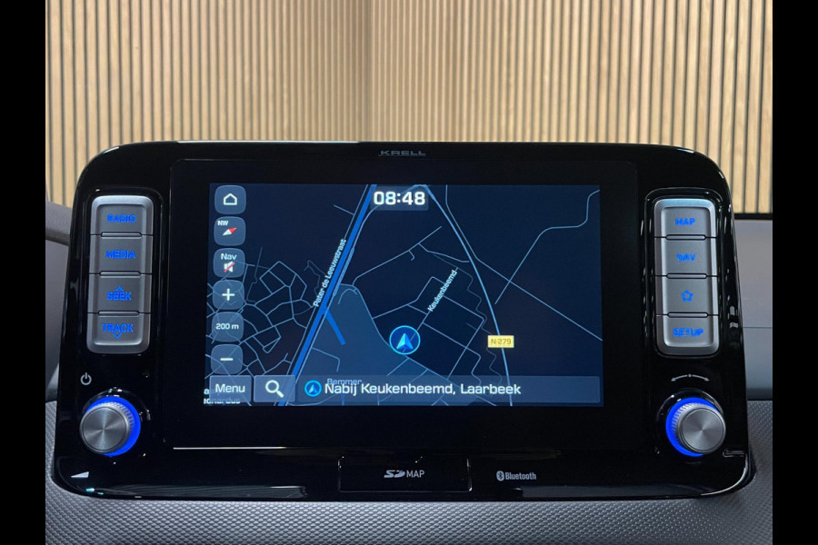 Hyundai Kona EV Premium 64 kWh|GROTE ACCU|100% SOH|HEAD-UP|KRELL|LEDER|ACC|STUURVERW|STOELVERW+VENT.|CAMERA|CARPLAY|ORG.NL|NAP|