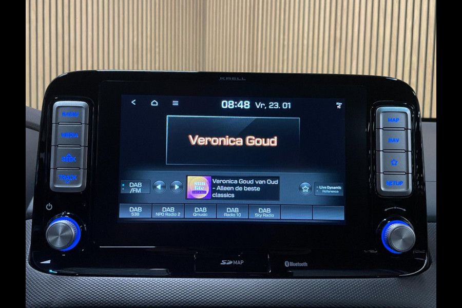 Hyundai Kona EV Premium 64 kWh|GROTE ACCU|100% SOH|HEAD-UP|KRELL|LEDER|ACC|STUURVERW|STOELVERW+VENT.|CAMERA|CARPLAY|ORG.NL|NAP|