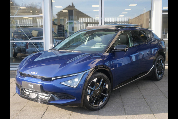 Kia Ev6 Plus Advanced 84 kWh | SNEL LEVERBAAR | Schuifkantel dak | Stoel en stuurverwarming | Dode hoek assistentie |