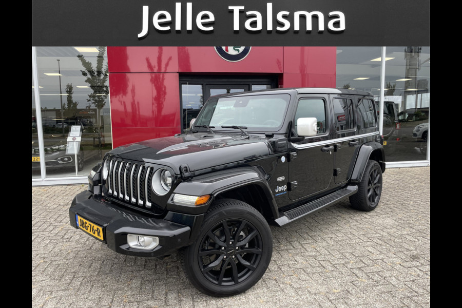 Jeep Wrangler Unlimited 4xe 380 Overland By Irmscher | Leer | Camera's | 20" Velgen | Treeplanken