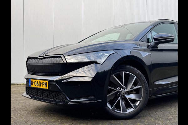 Škoda ENYAQ iV SPORTLINE PANORAMADAK SOH 93,3% STOELVERWARMING WARMTEPOMP NAP 1 EIGENAAR CARPLAY