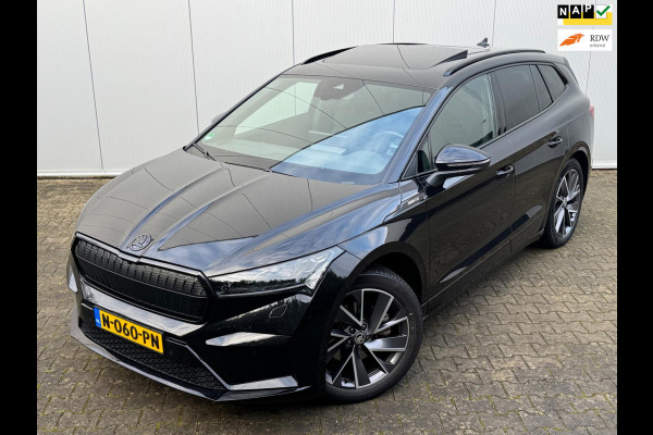 Škoda ENYAQ iV SPORTLINE PANORAMADAK SOH 93,3% STOELVERWARMING WARMTEPOMP NAP 1 EIGENAAR CARPLAY