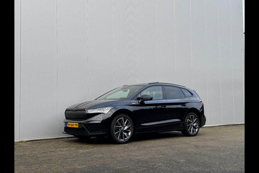 Škoda ENYAQ iV SPORTLINE PANORAMADAK SOH 93,3% STOELVERWARMING WARMTEPOMP NAP 1 EIGENAAR CARPLAY
