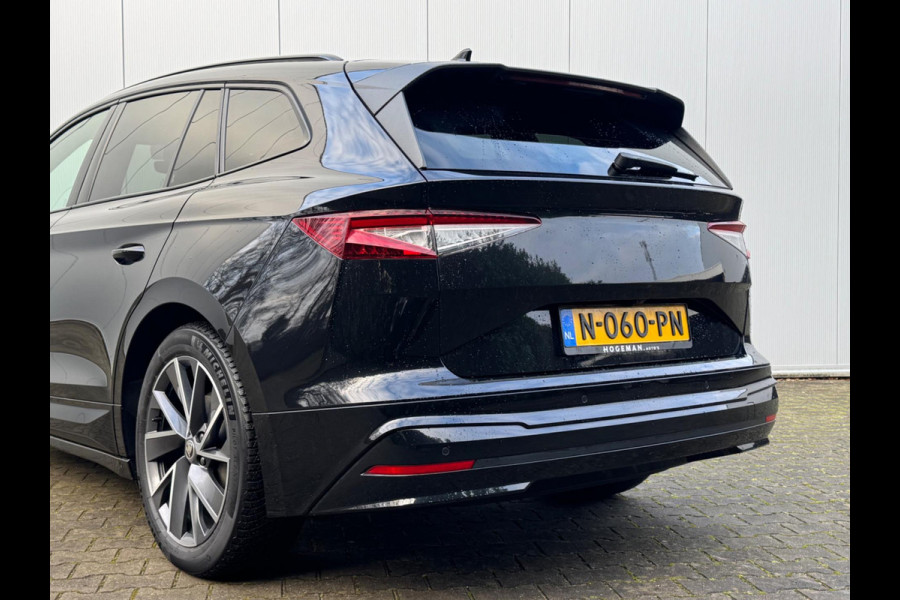 Škoda ENYAQ iV SPORTLINE PANORAMADAK SOH 93,3% STOELVERWARMING WARMTEPOMP NAP 1 EIGENAAR CARPLAY