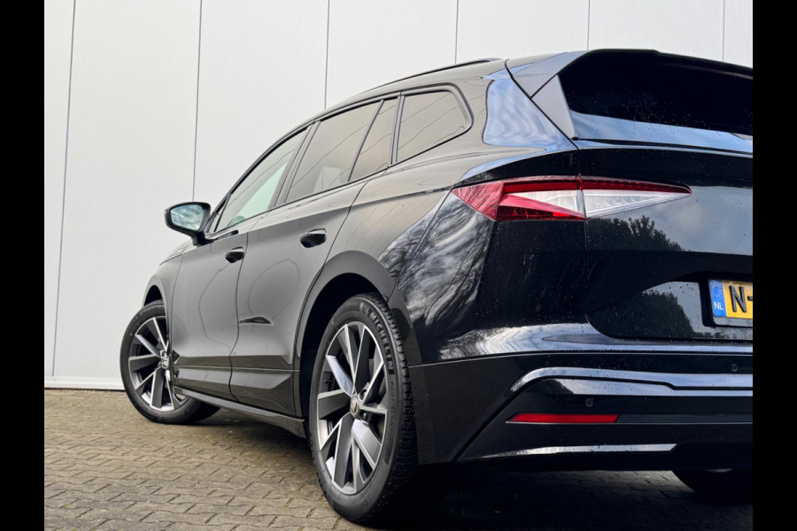Škoda ENYAQ iV SPORTLINE PANORAMADAK SOH 93,3% STOELVERWARMING WARMTEPOMP NAP 1 EIGENAAR CARPLAY
