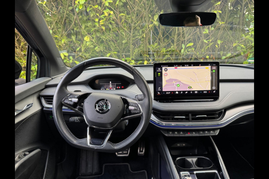Škoda ENYAQ iV SPORTLINE PANORAMADAK SOH 93,3% STOELVERWARMING WARMTEPOMP NAP 1 EIGENAAR CARPLAY
